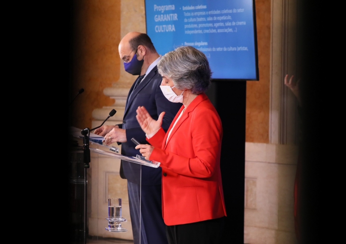 Medidas de apoio &agrave; economia, ao emprego e &agrave; cultura - confer&ecirc;ncia de imprensa do Ministro de Estado, da Economia e da Transi&ccedil;&atilde;o Digital e da Ministra da Cultura