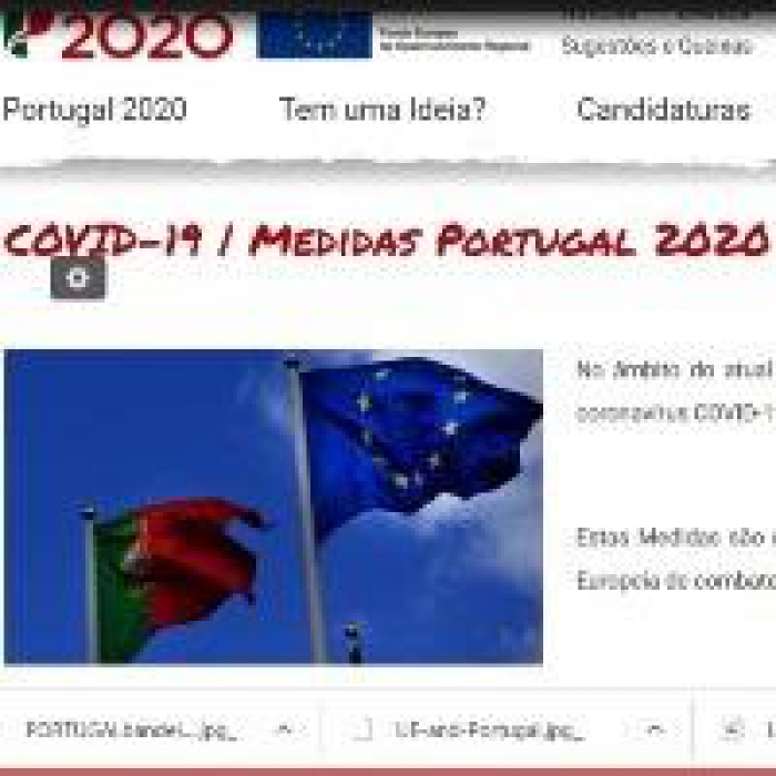 Consulte as Medidas Portugal 2020 de combate &agrave; COVID-19