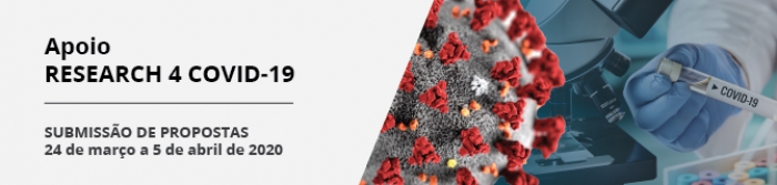 RESEARCH 4 COVID-19: Apoio a projetos com solu&ccedil;&otilde;es inovadoras